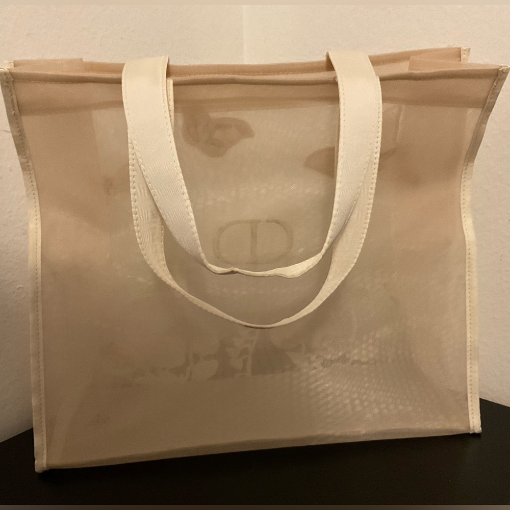 New Dior GWP Tote and Pouch Set with Embroidered Butterflies - Picture 5 of 6